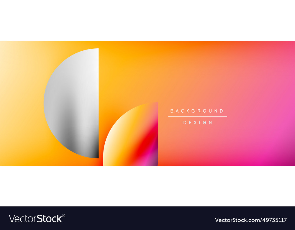 Bright color circle and round element minimal vector image Bright color circle and round element minimal