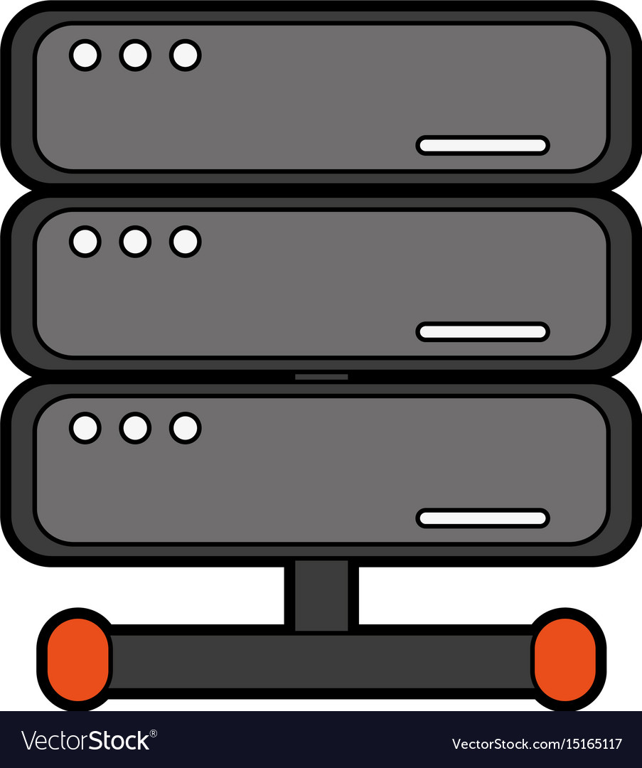 Computer servers icon image