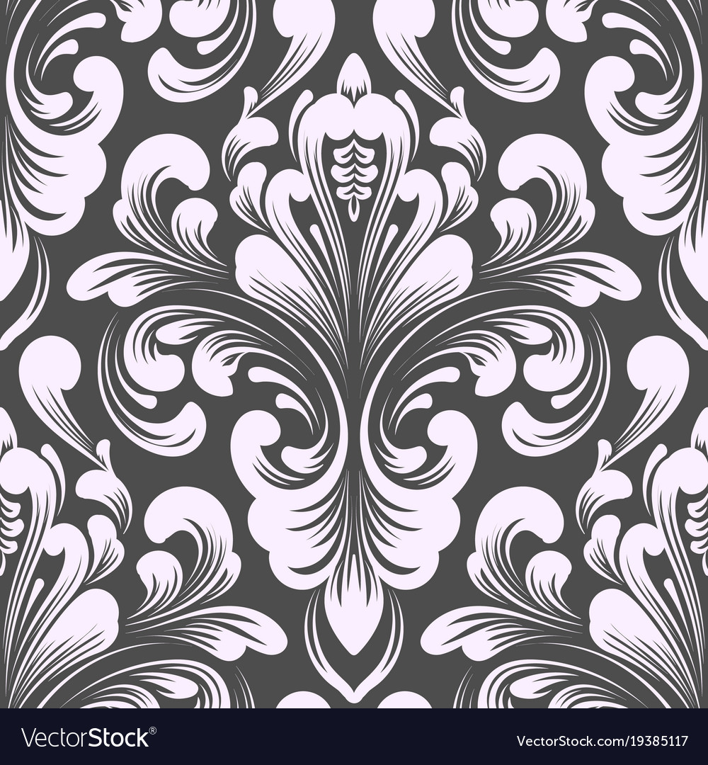 Damask nahtlose Musterelement klassische