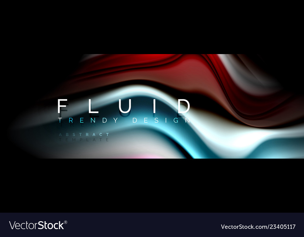 Fluid wave line background or pattern geometric vector image Fluid wave line background or pattern geometric