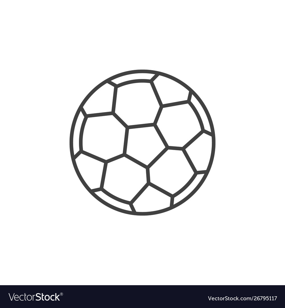 Fußball Kugel Umriss Icon Fußball