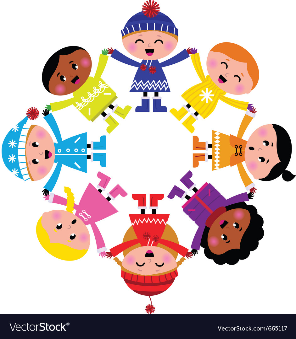 Happy winter cartoon Royalty Free Vector Image Happy winter cartoon Royalty Free Vector Image