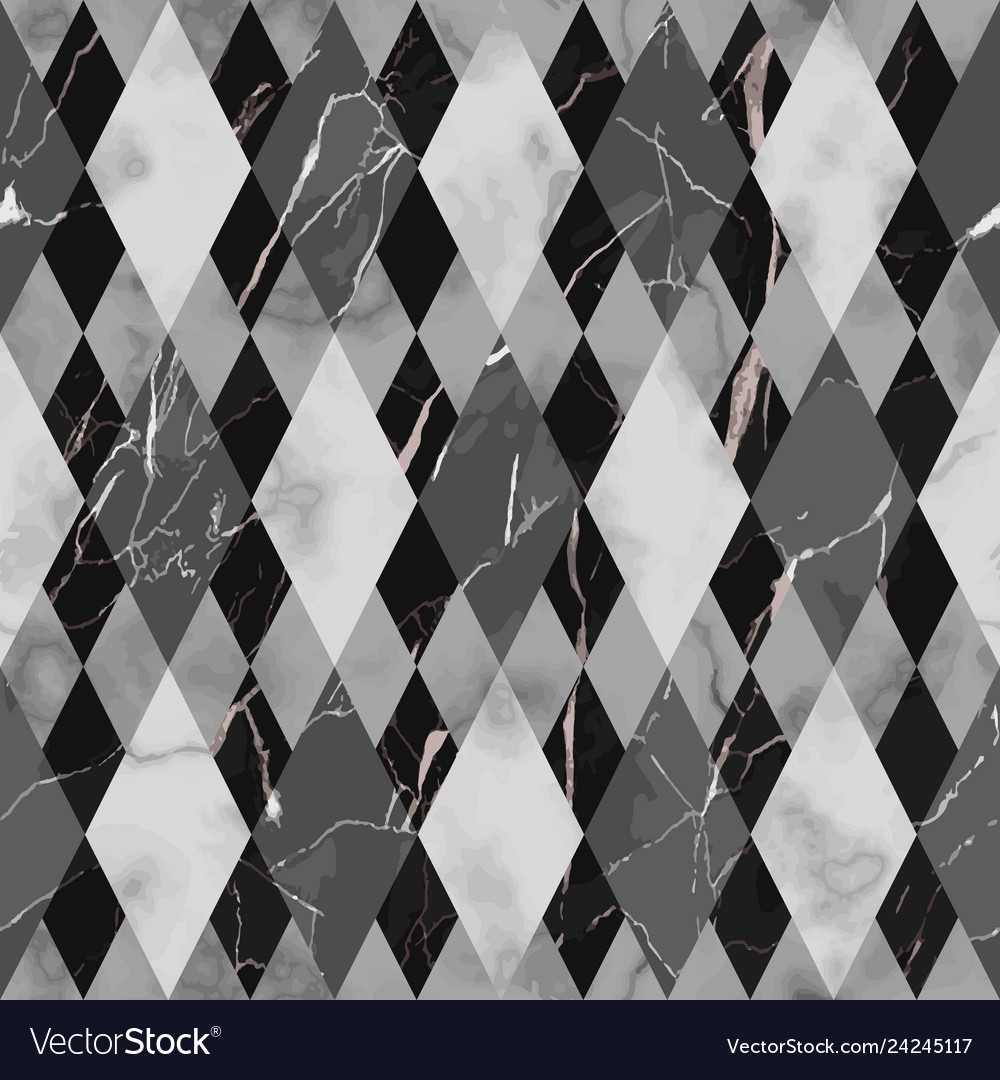 Marble black and white luxury geometric seamless