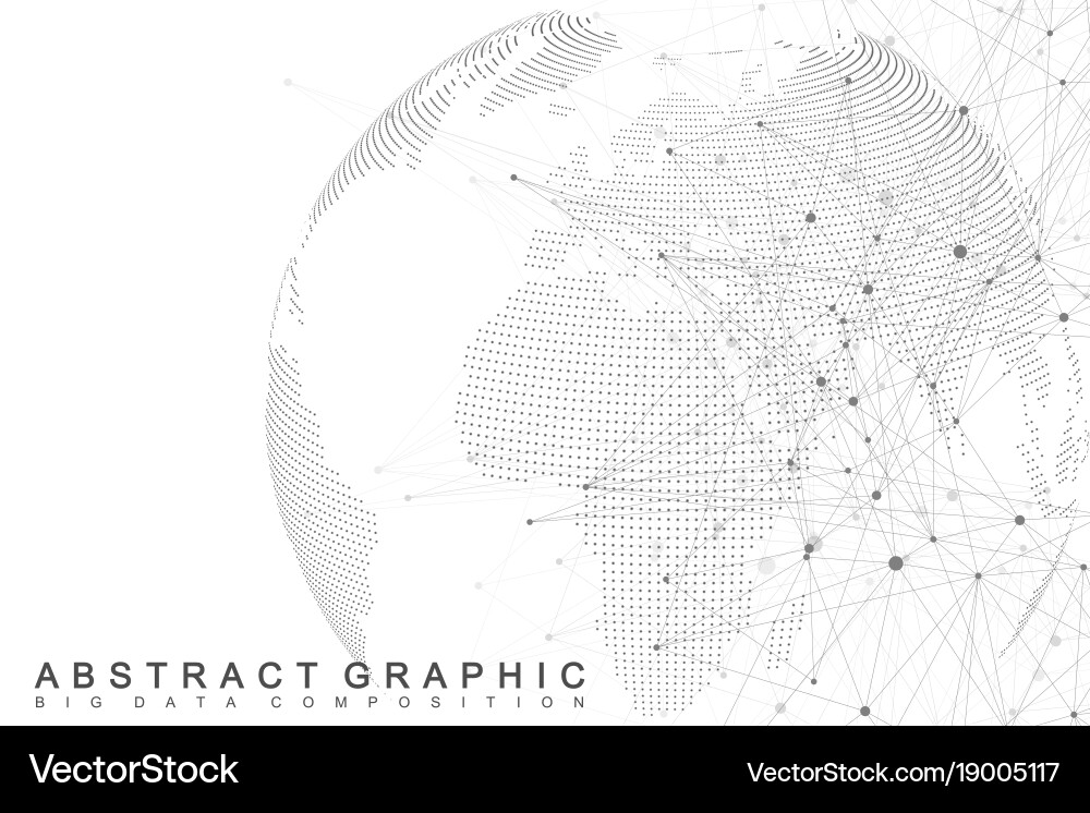 Network and data exchange over planet earth Vector Image