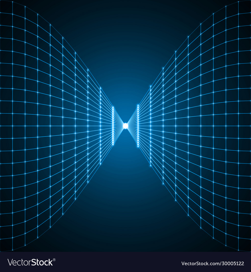 Abstract lines with light beams on intersections