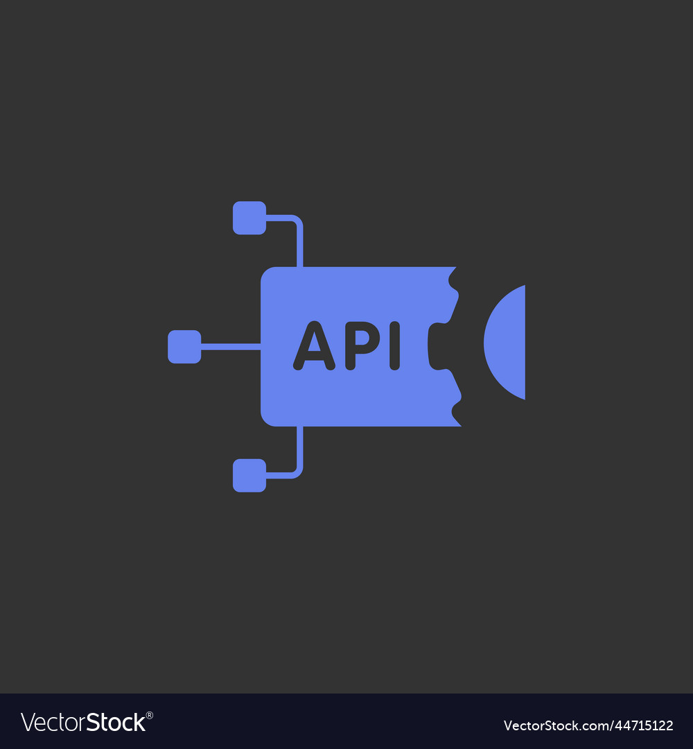 Api - application programming interface Royalty Free Vector