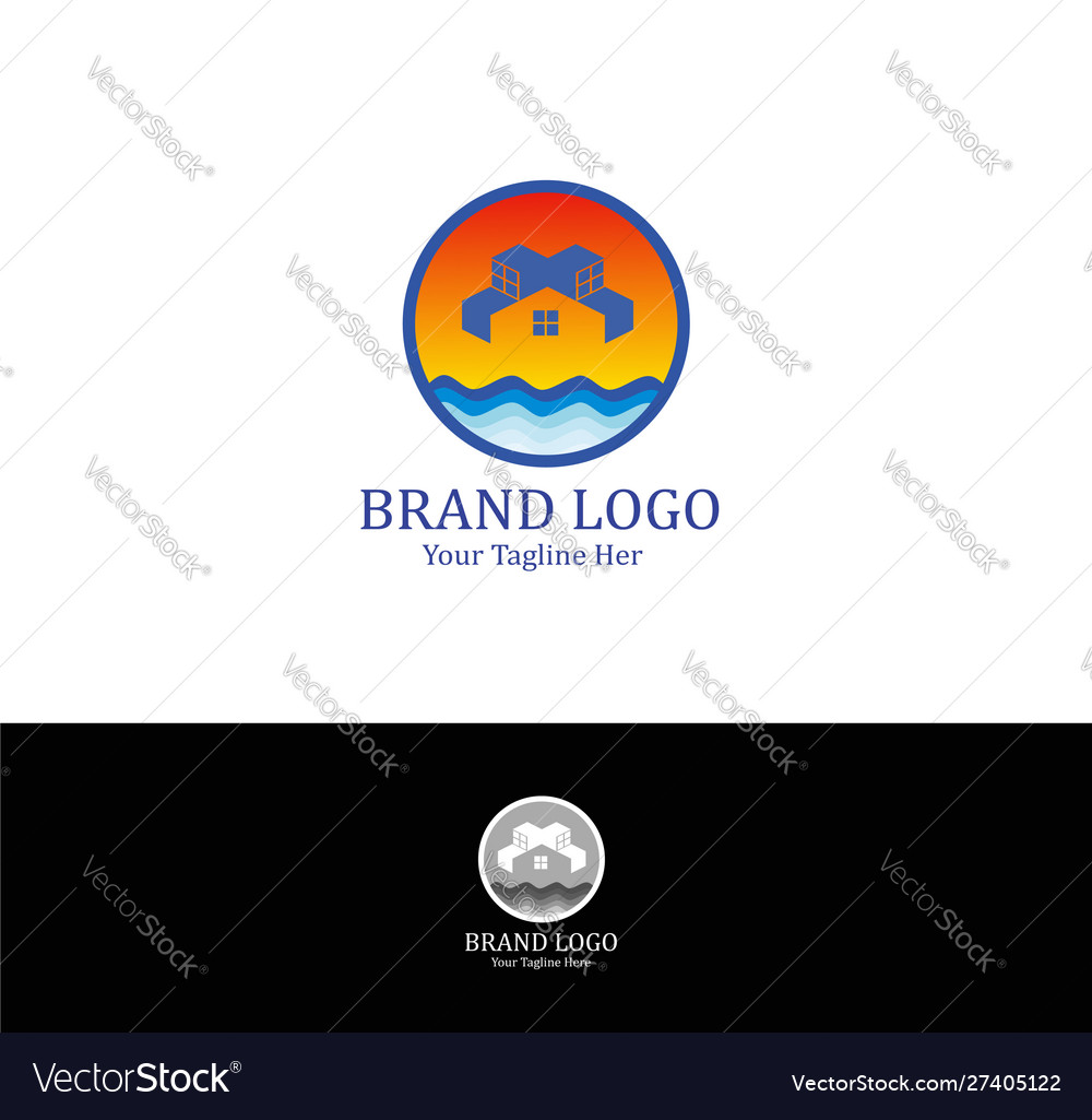 Building logo in a circle