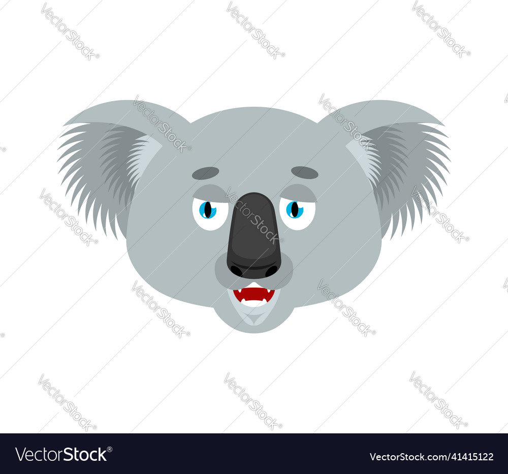 Koala glücklich emoji Bär merry emotions vector image Koala glücklich emoji Bär merry emotions