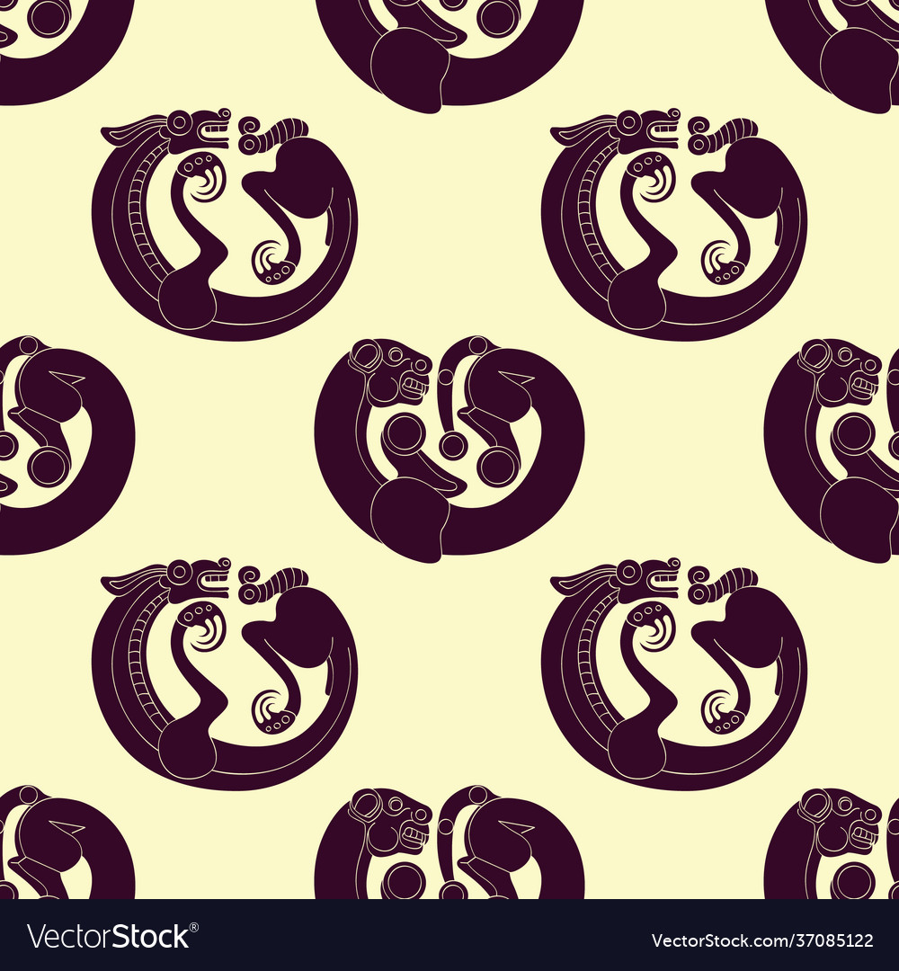 Seamless pattern with ancient scythian art