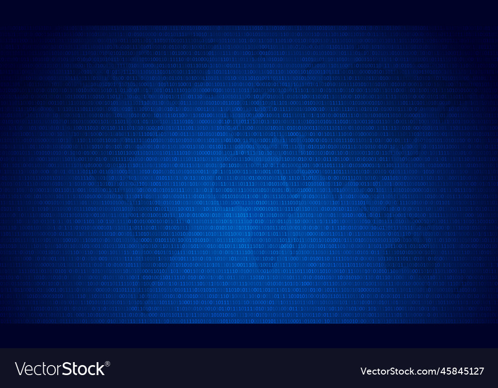 Binärcode mit zwei Ziffern 0 und 1 vector image Binärcode mit zwei Ziffern 0 und 1
