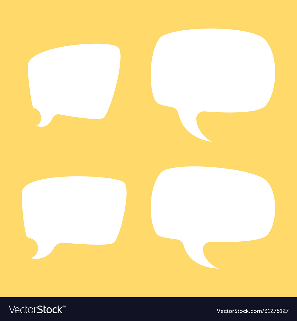 Clouds to insert text on white background