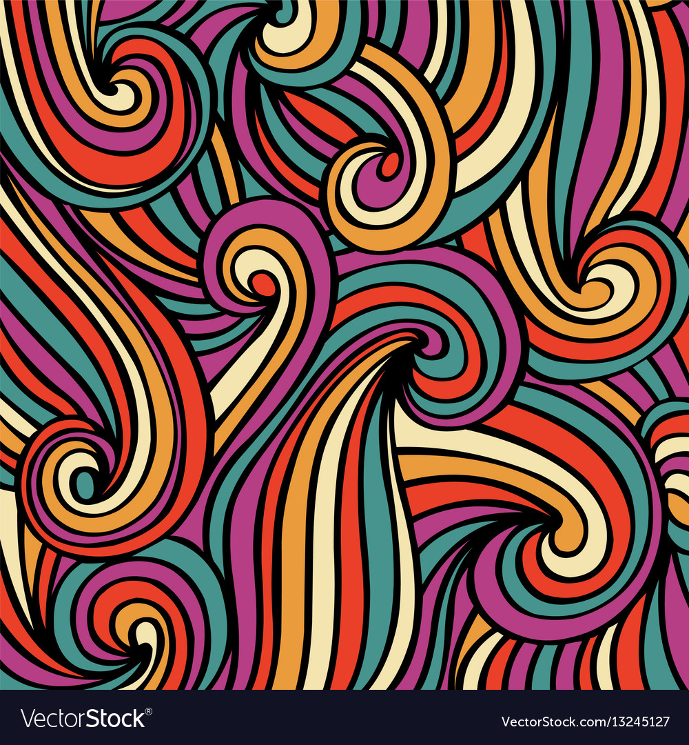 Delicate Colorful Wave Pattern