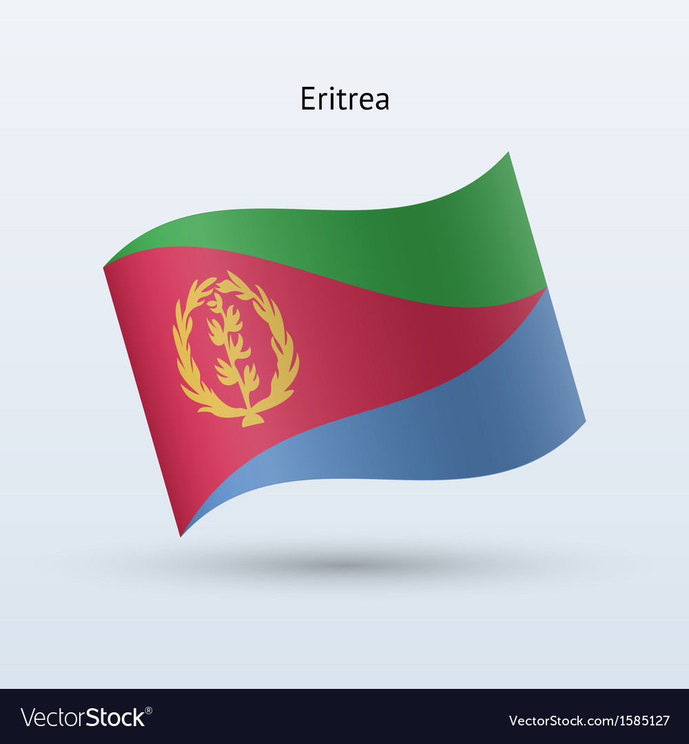 Eritrea flag waving form