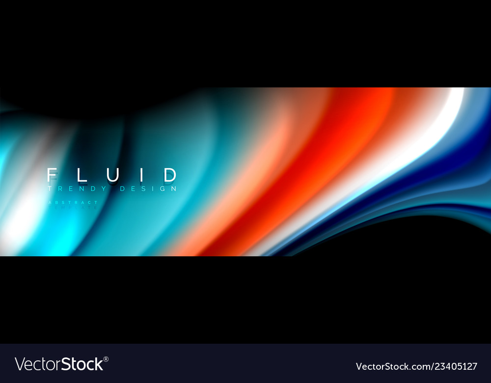 Fluid wave line background or pattern geometric vector image Fluid wave line background or pattern geometric