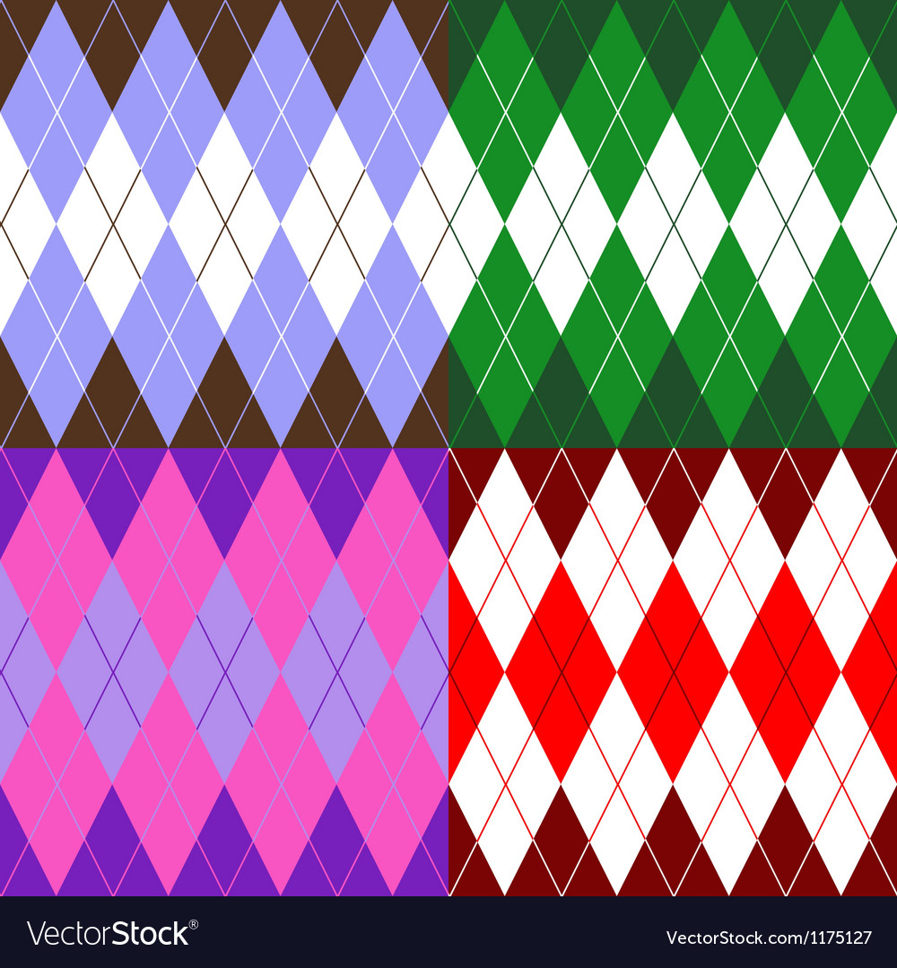 Set of patterns wiyh rhombuses