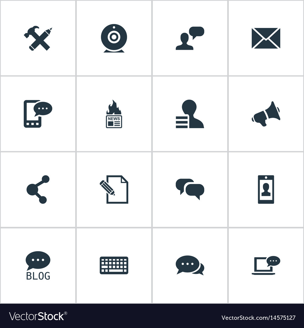 Set of simple user icons