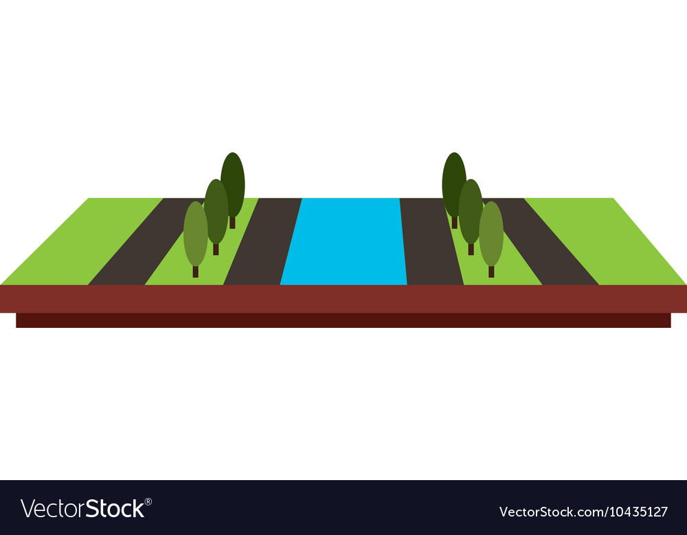 Terrain isometric isolated icon