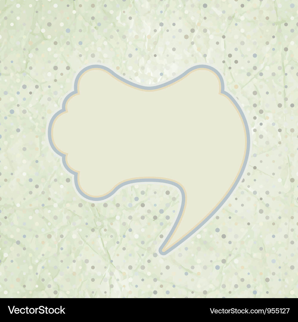 Vintage speech bubble Royalty Free Vector Image