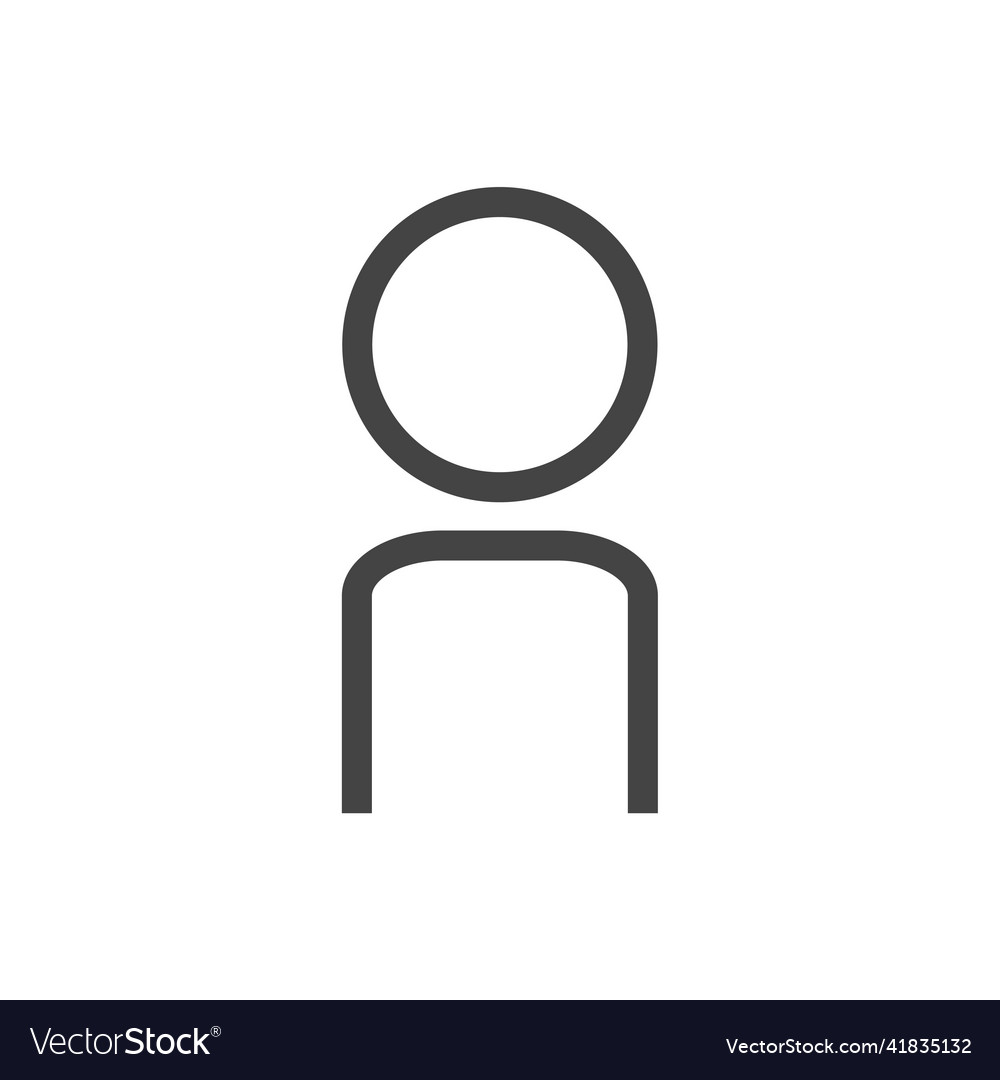 Add user icon on white isolated background layers
