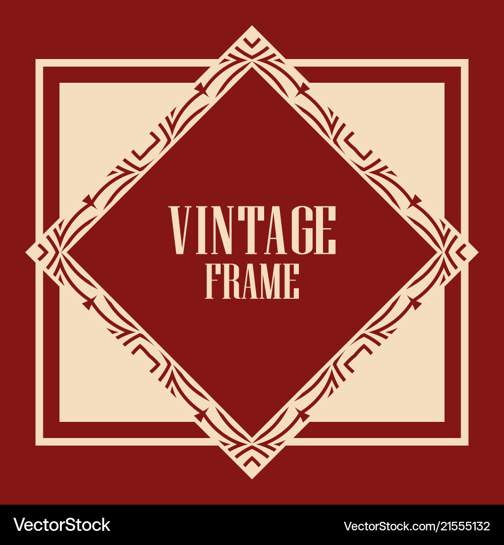 Art deco frame Royalty Free Vector Image - VectorStock