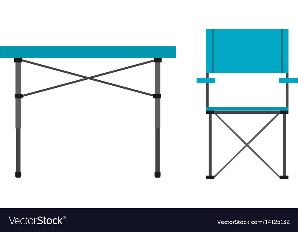 Camping table and chair