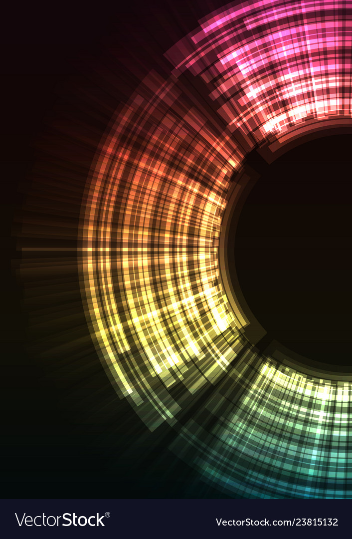 Circle digital abstract sheet layer background vector image Circle digital abstract sheet layer background