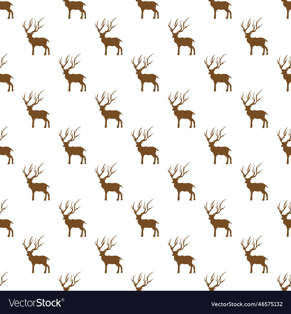 Deer nahtlose Muster Hintergrund vector image Deer nahtlose Muster Hintergrund