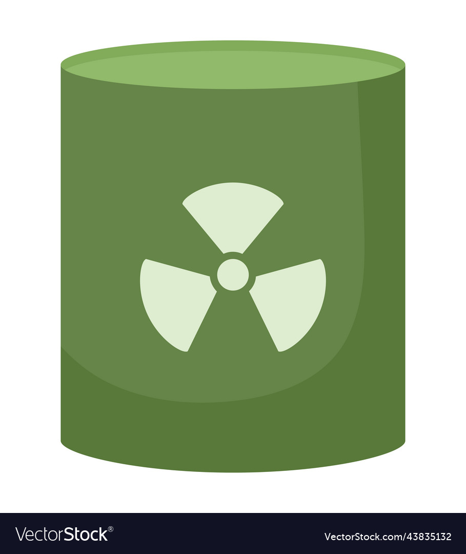 Radioactive barriel design Royalty Free Vector Image