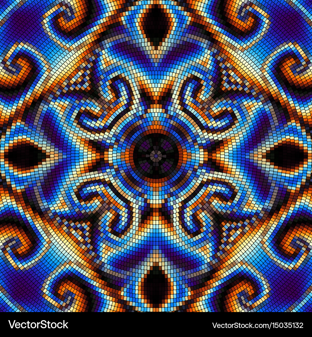 Seamless mosaic pattern Royalty Free Vector Image