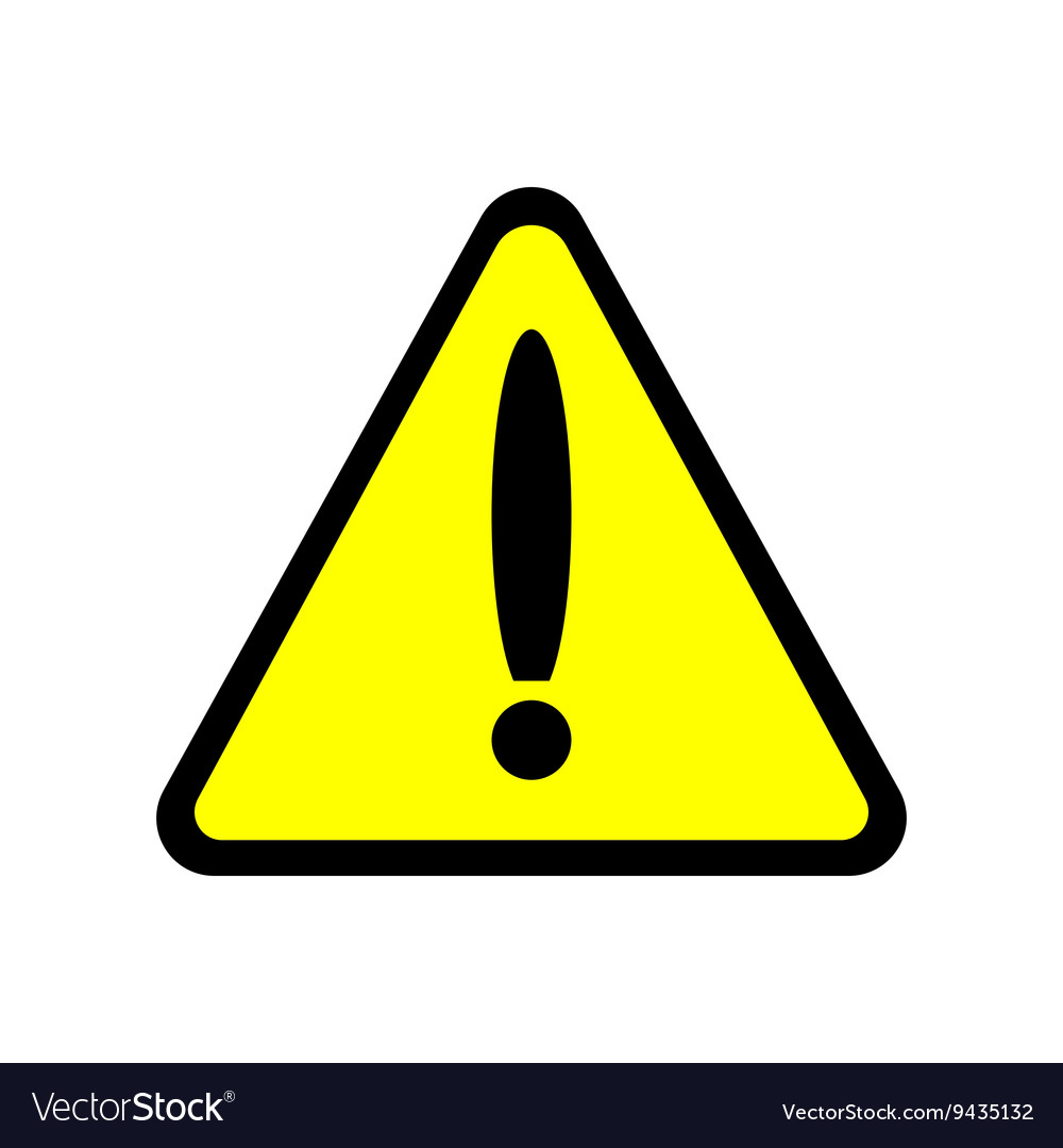 Sign caution 2205 Royalty Free Vector Image - VectorStock