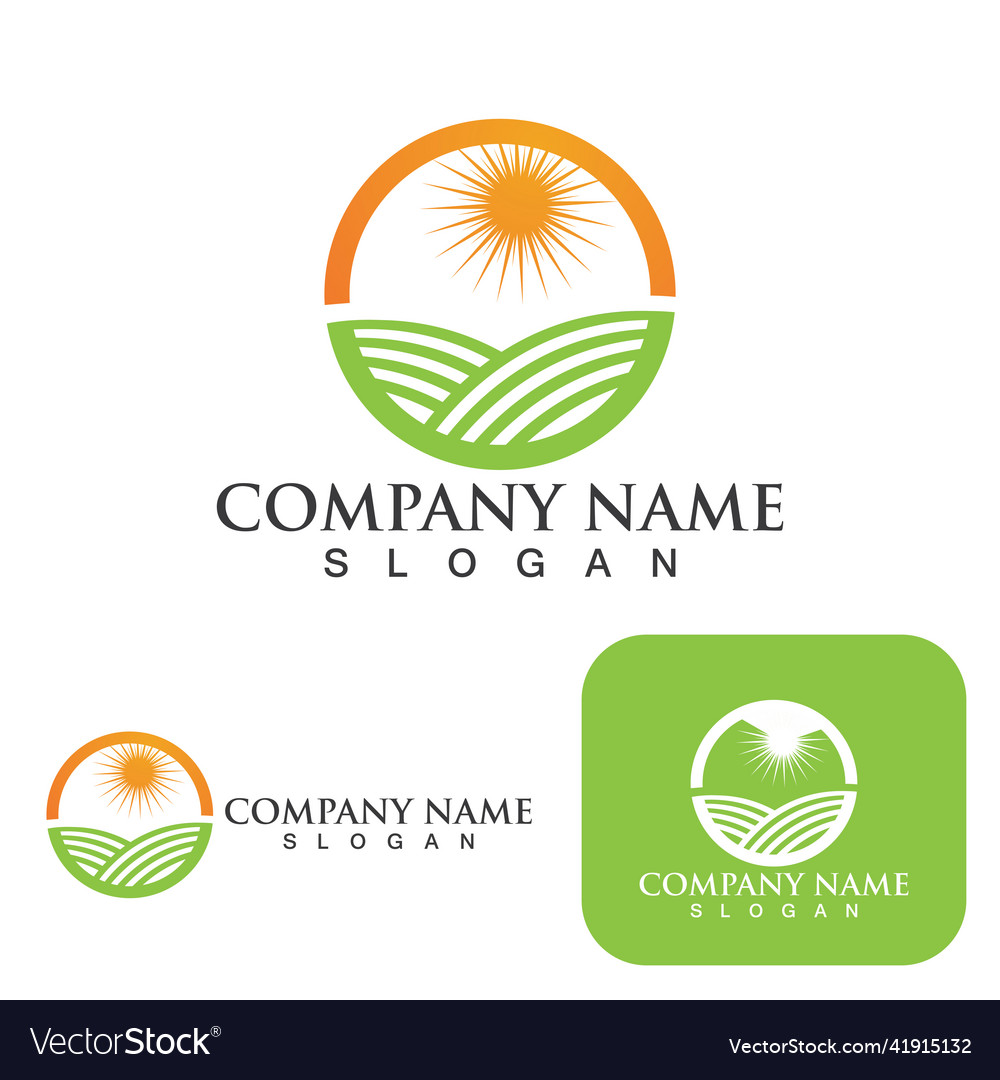 Tea Garden Logo und Symbol eps10 vector image Tea Garden Logo und Symbol eps10
