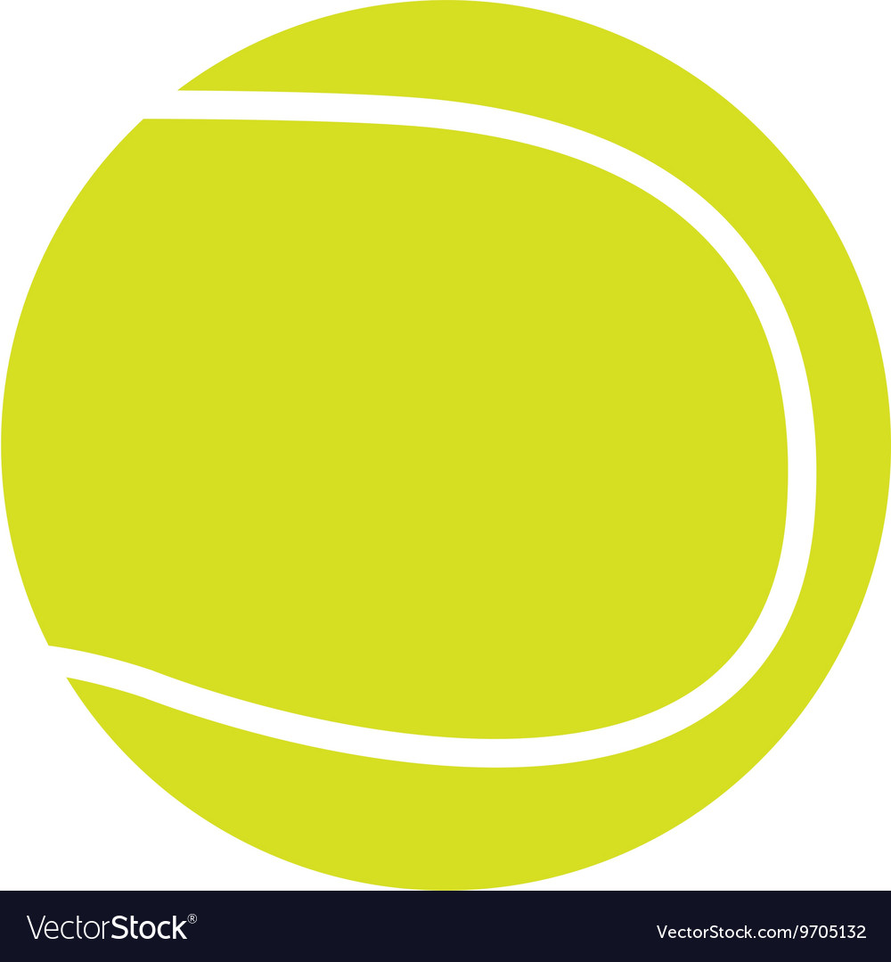 Tennis ball isolated icon design