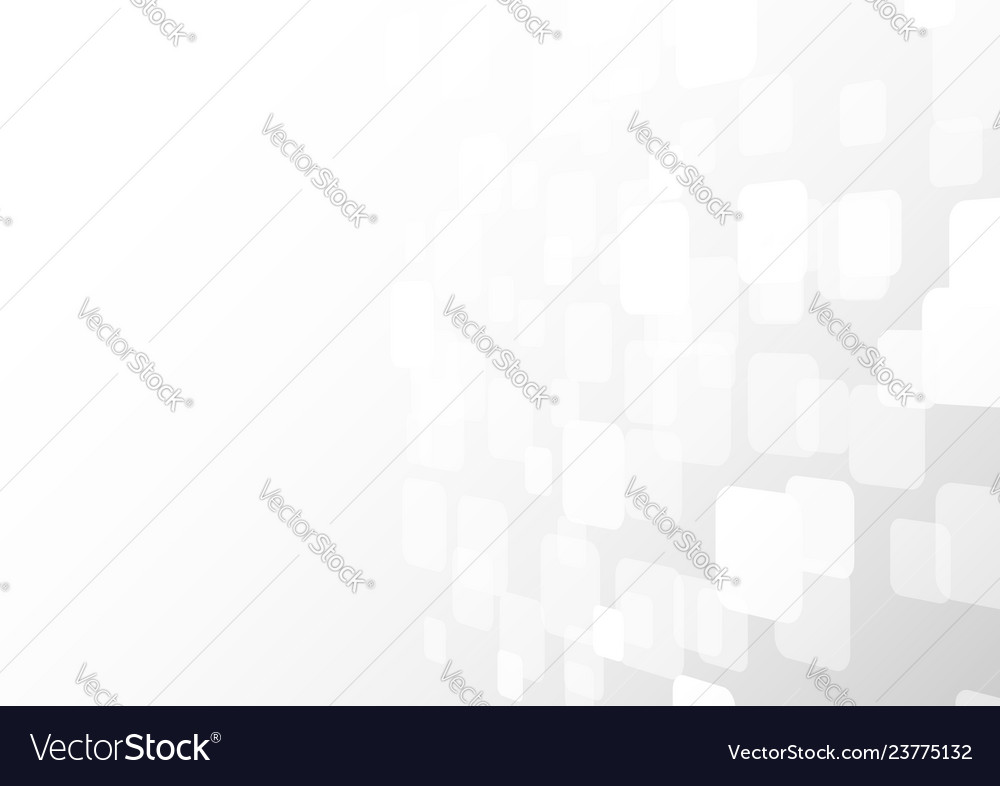 White Overlapping Square Shapes