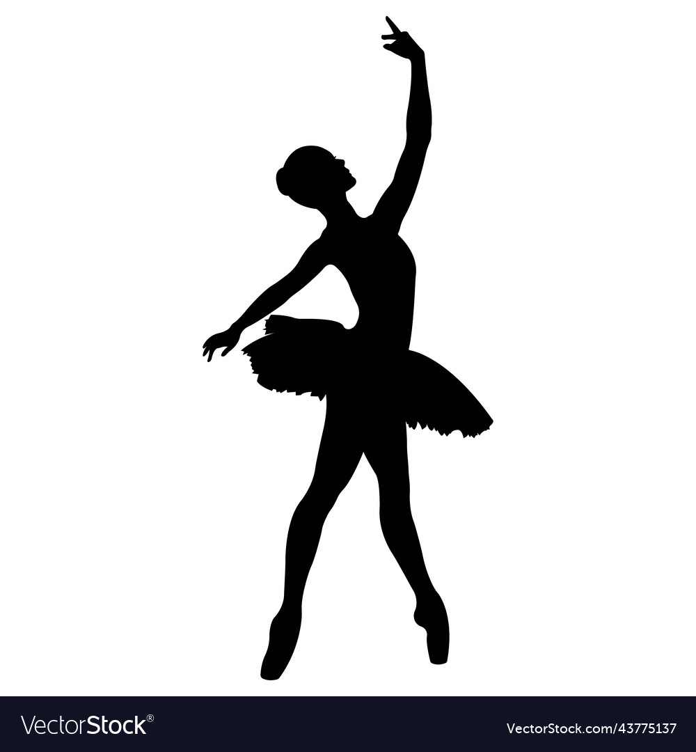 Ballerina silhouette 28 Royalty Free Vector Image