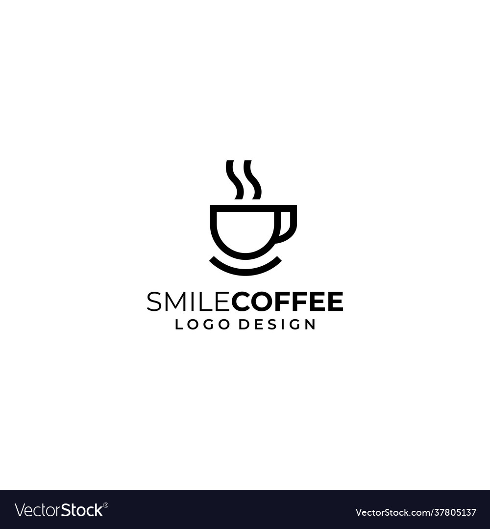 Coffee Cup & Smile Logo