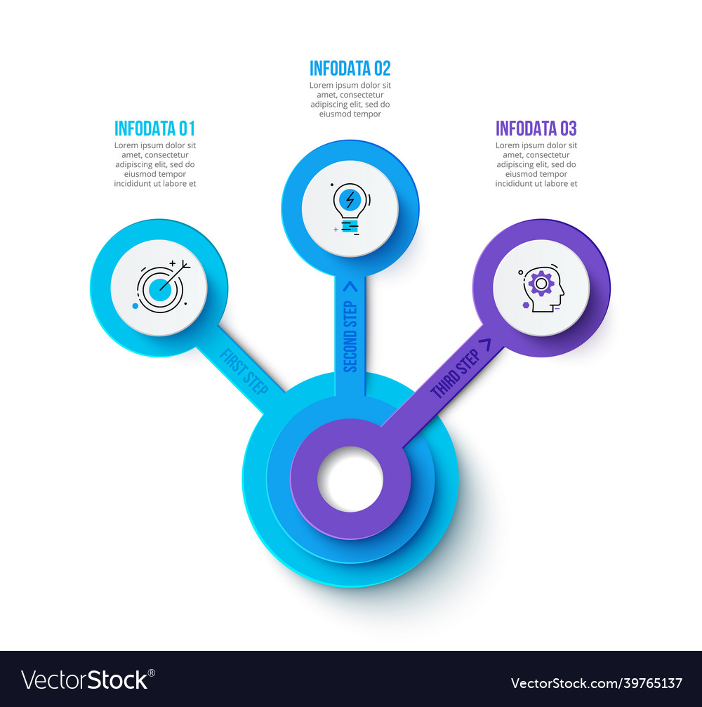 Creative concept for infographic business data vector image Creative concept for infographic business data