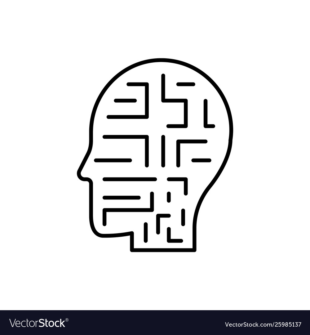 Mechanism robot man icon - artificial vector image Mechanism robot man icon - artificial