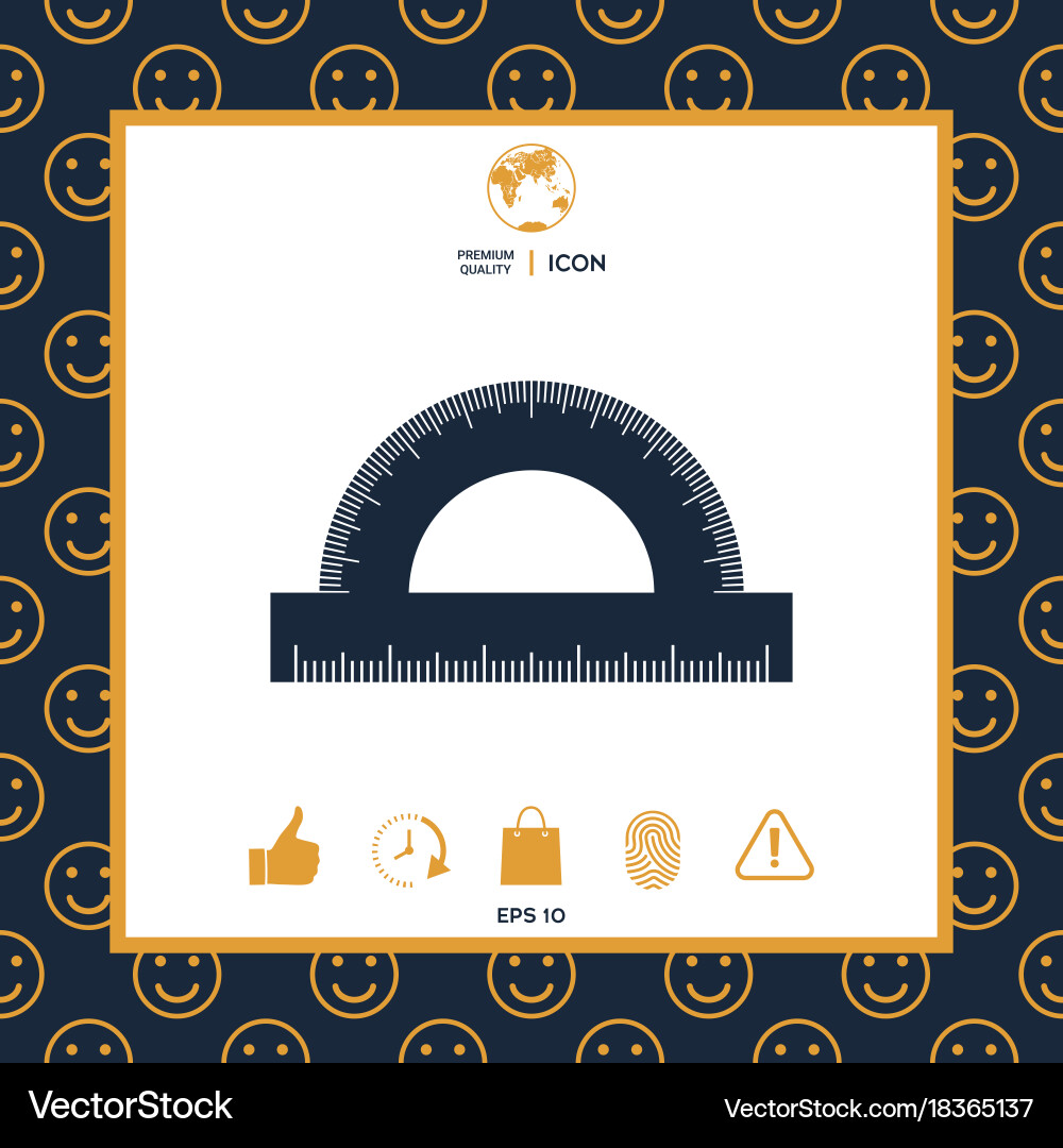 Protractor Royalty Free Vector Image - VectorStock