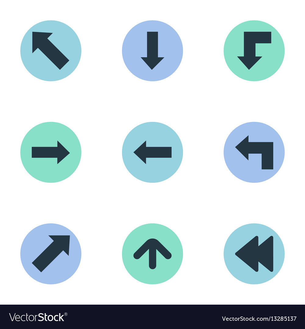 Set of 9 simple indicator icons can be found