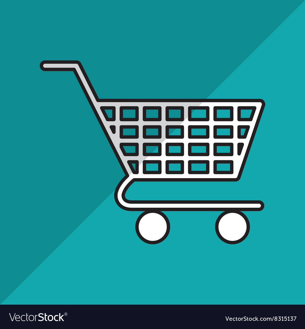 Shopping cart design Royalty Free Vector Image