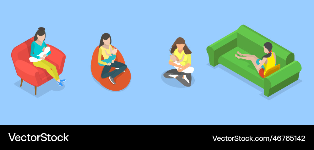 3d isometric flat conceptual Royalty Free Vector Image