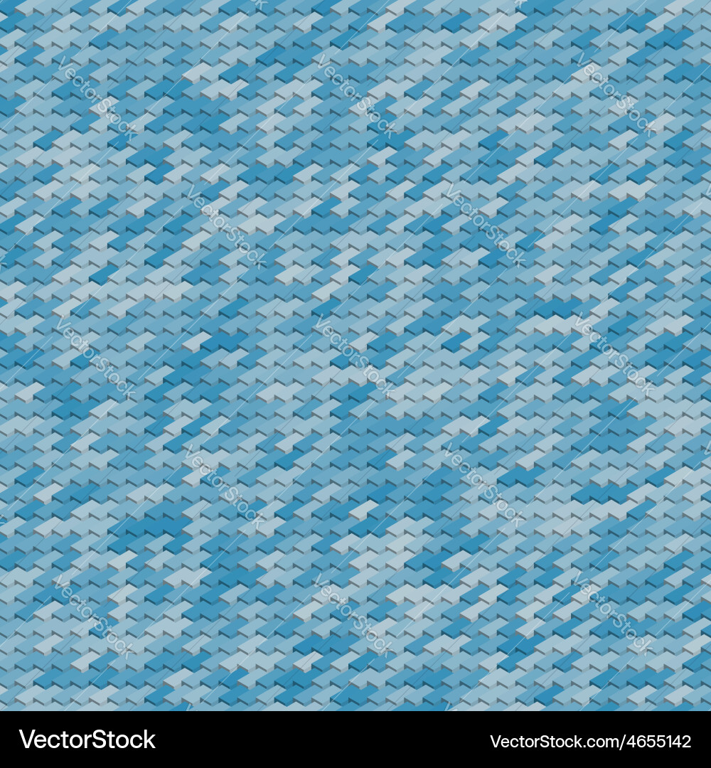 Abstract geometry cube blue pattern Royalty Free Vector