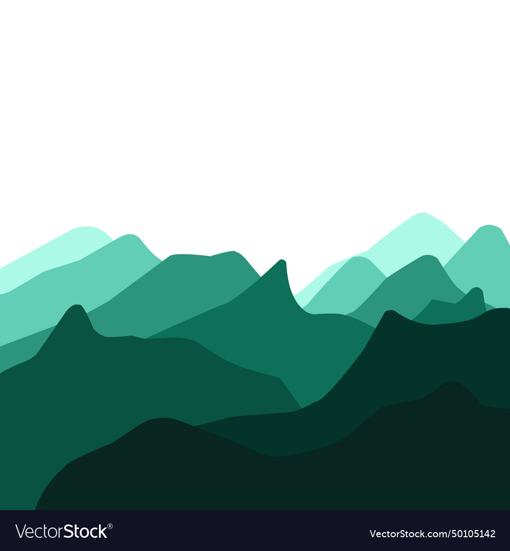 Abstract green wave pattern background vector image Abstract green wave pattern background