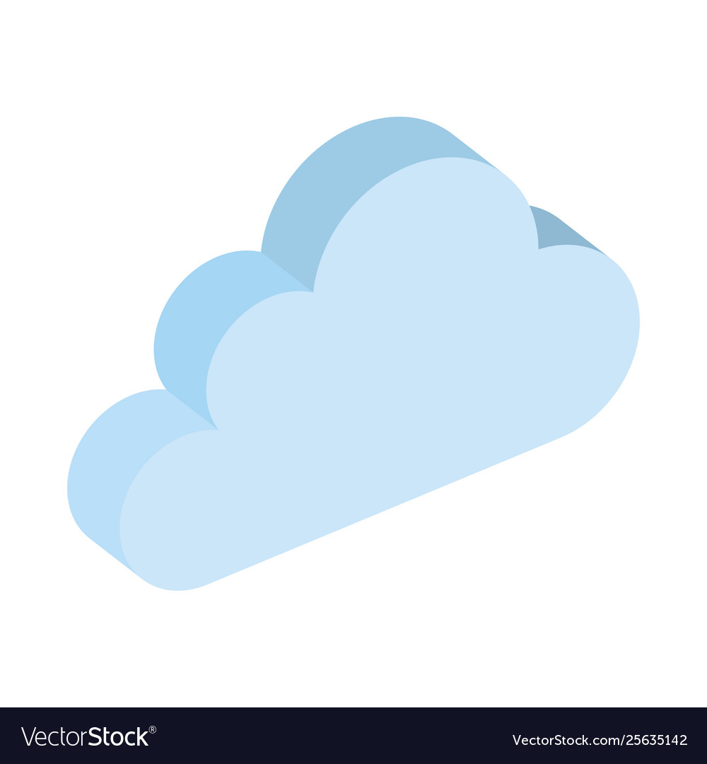Cloud computing data center icon vector image Cloud computing data center icon