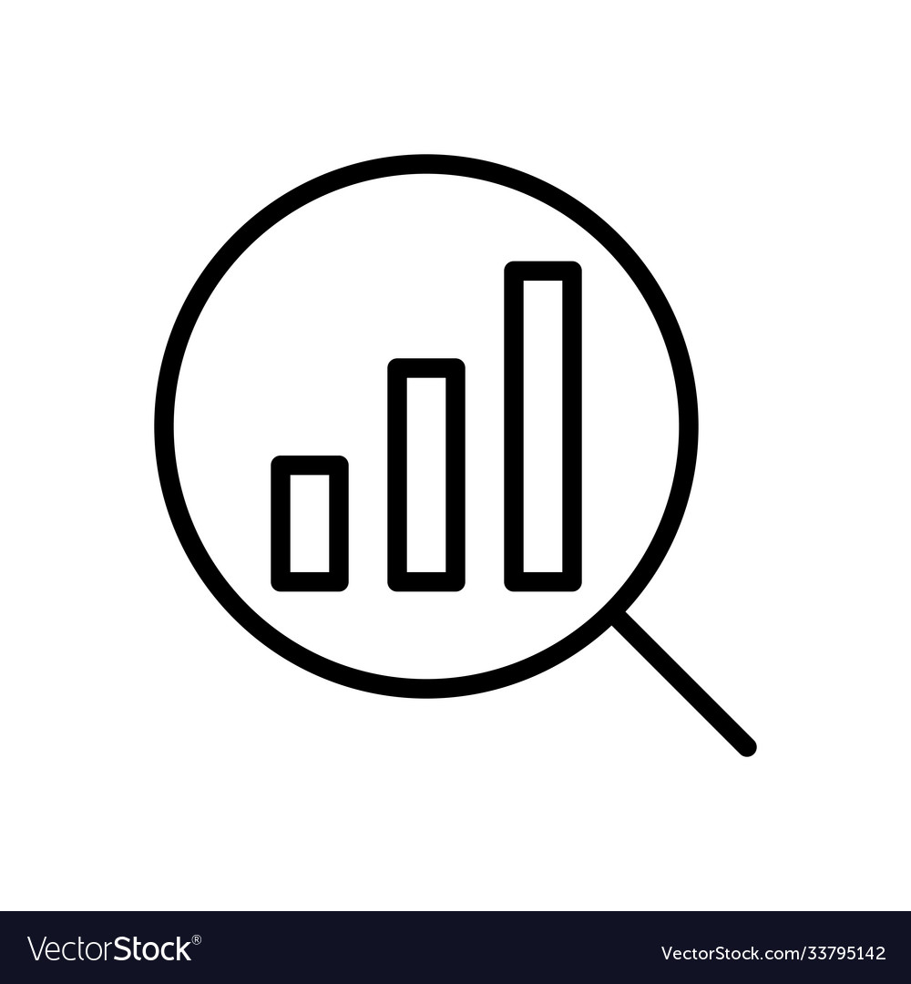 Data analysing icon Royalty Free Vector Image - VectorStock