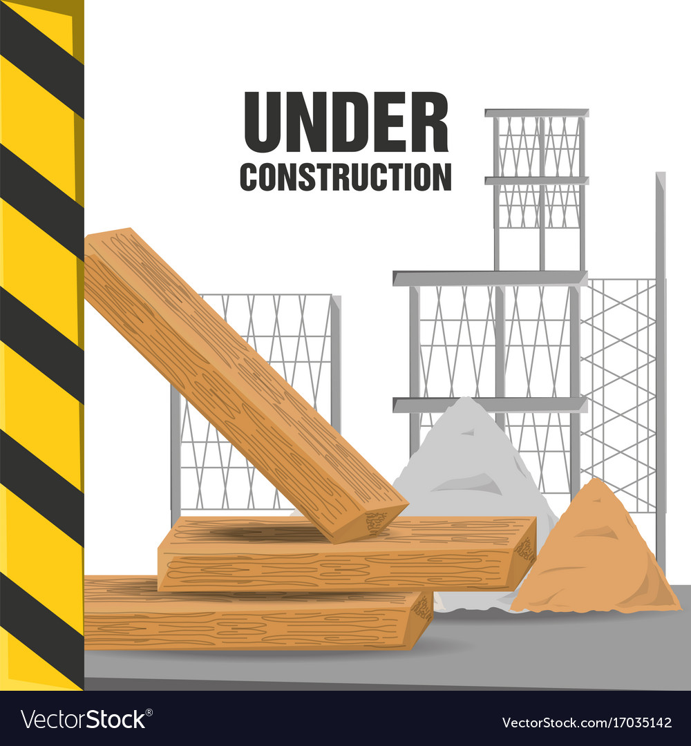 Flat under construction concept