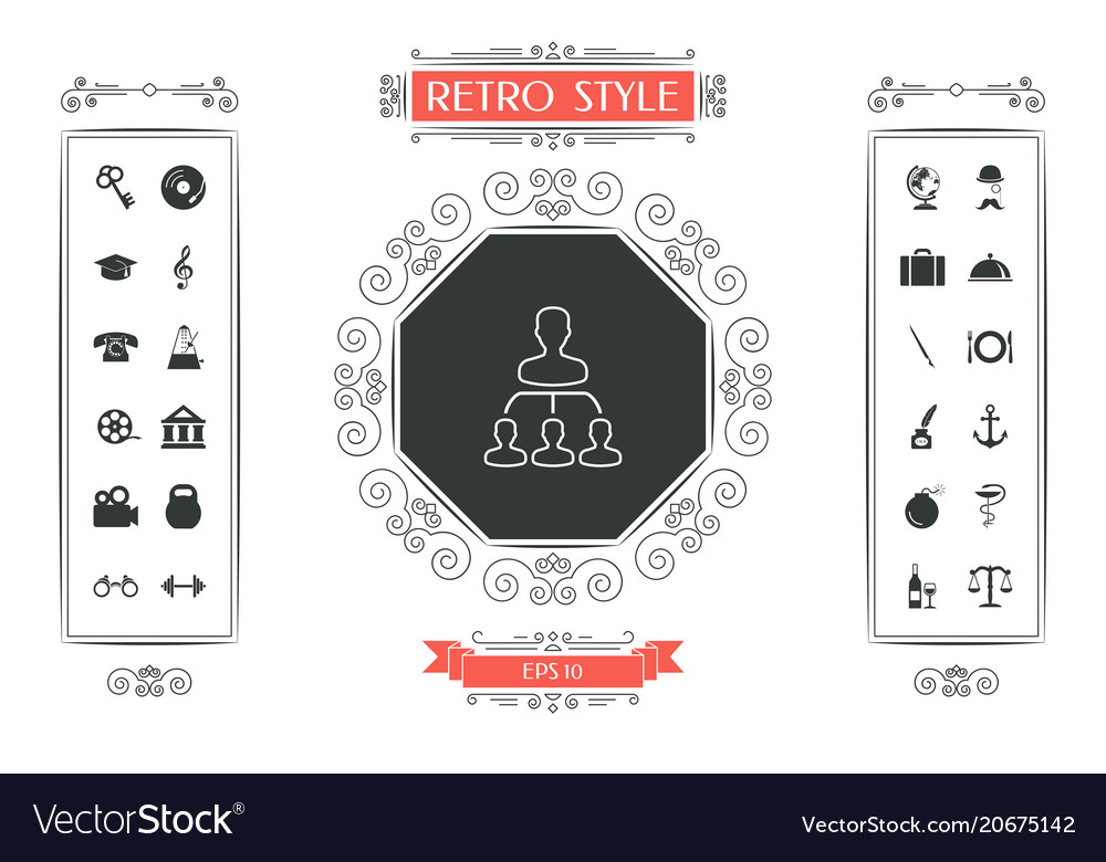 Hierarchy - line icon