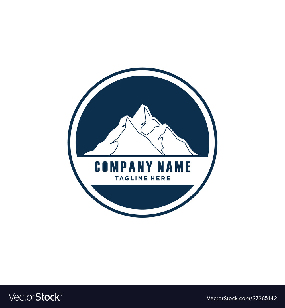 Mountains logo design template