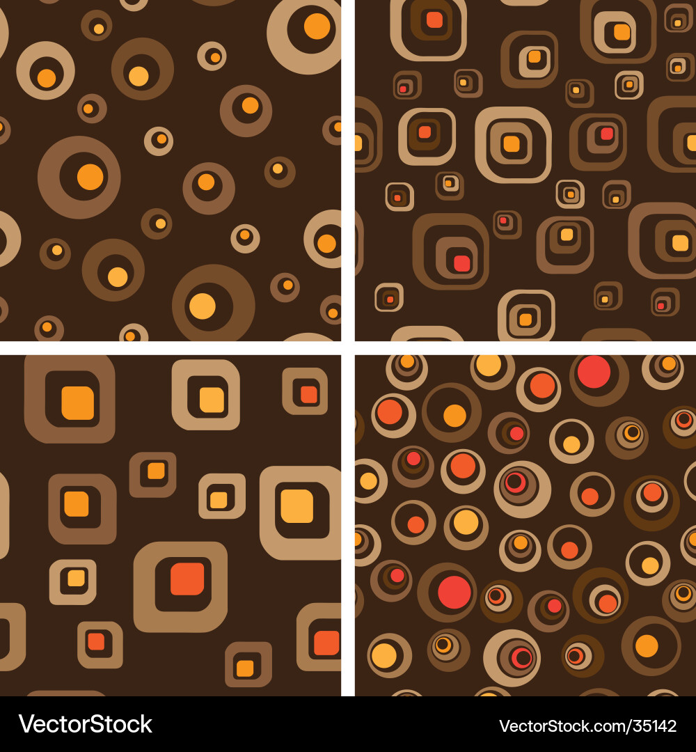 Retro Geometric Seamless Pattern Royalty Free Vector Image