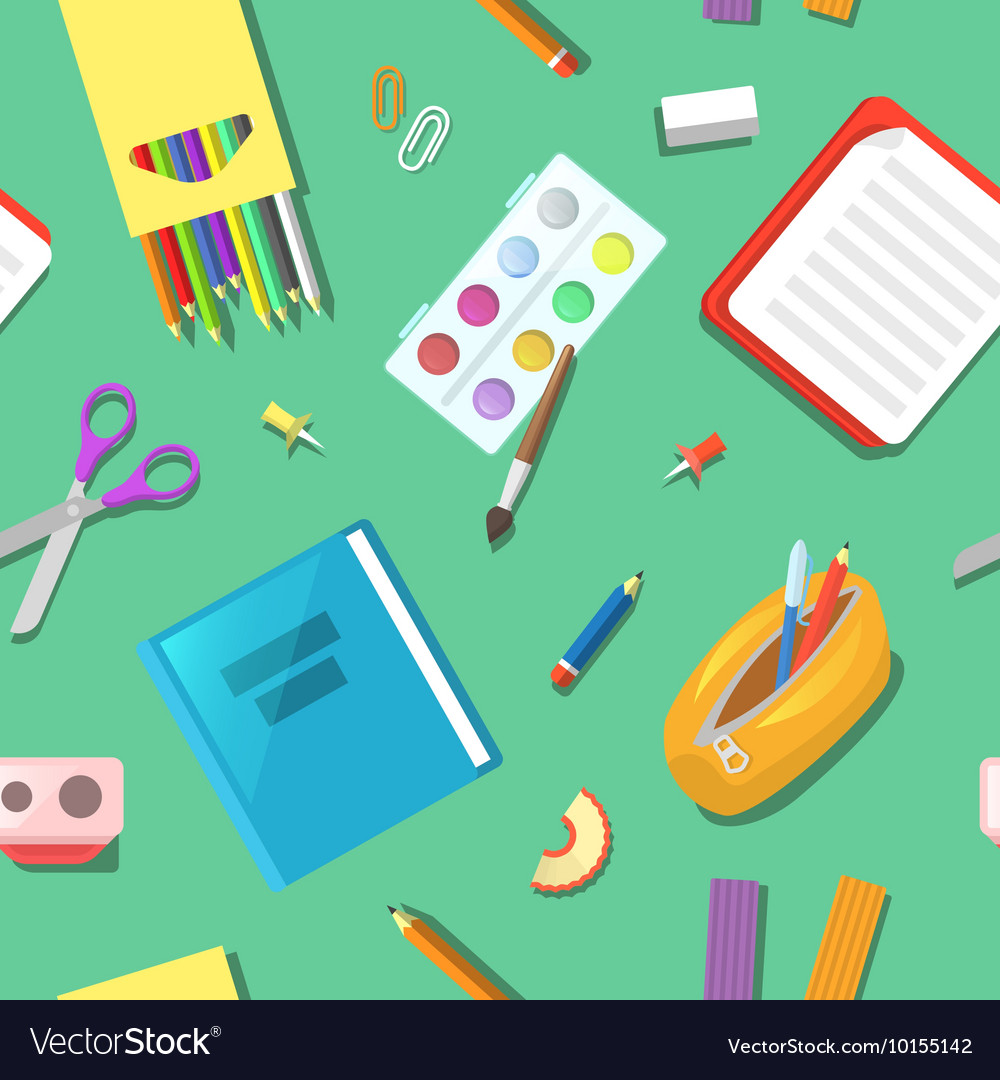 Seamless pattern with education elements Vector Image